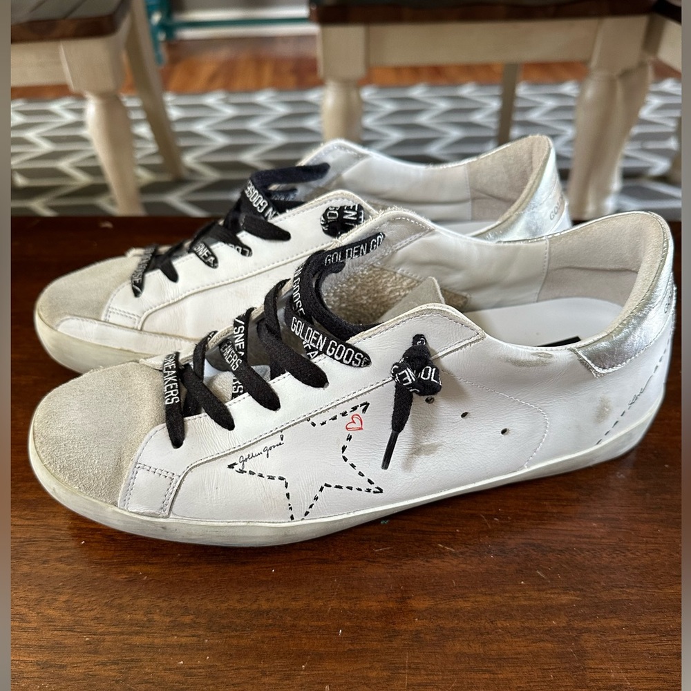 Golden Goose Superstars-Dotted Star